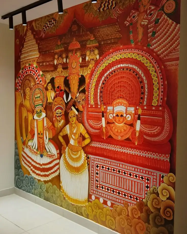 best mural paintings in kerala on wall