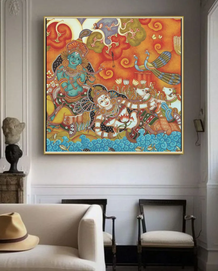 Framed best mural paintings in kerala