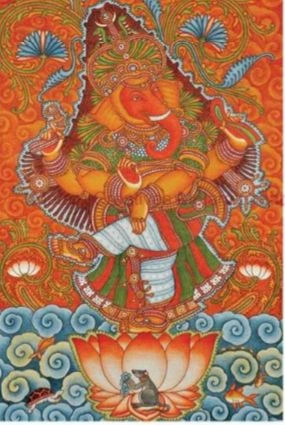 ganesha best mural paintings in kerala