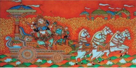 parthasaradhi best mural paintings in kerala