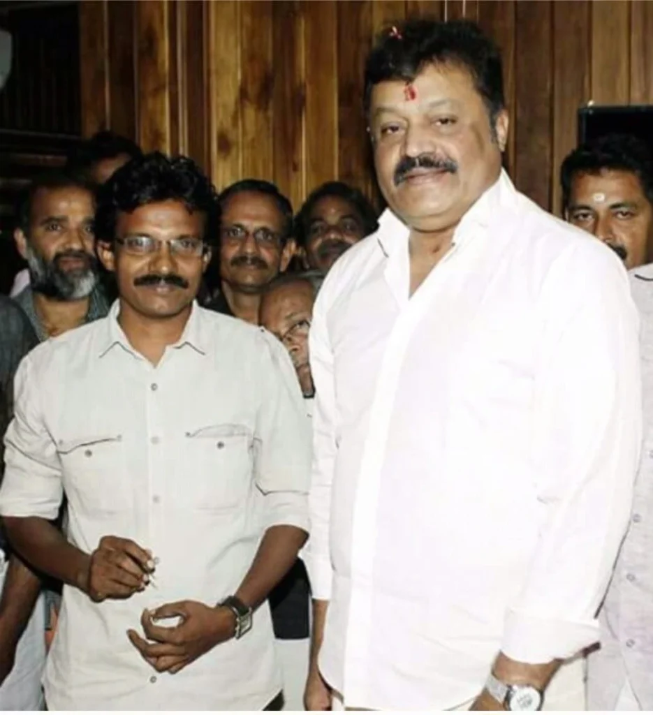 Actor suresh gopi with best mural paintings in kerala malappuram